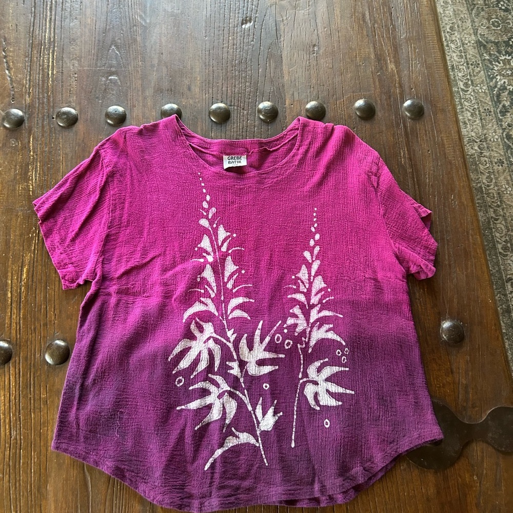 Fuchsia Ombre Short Sleeve Tee